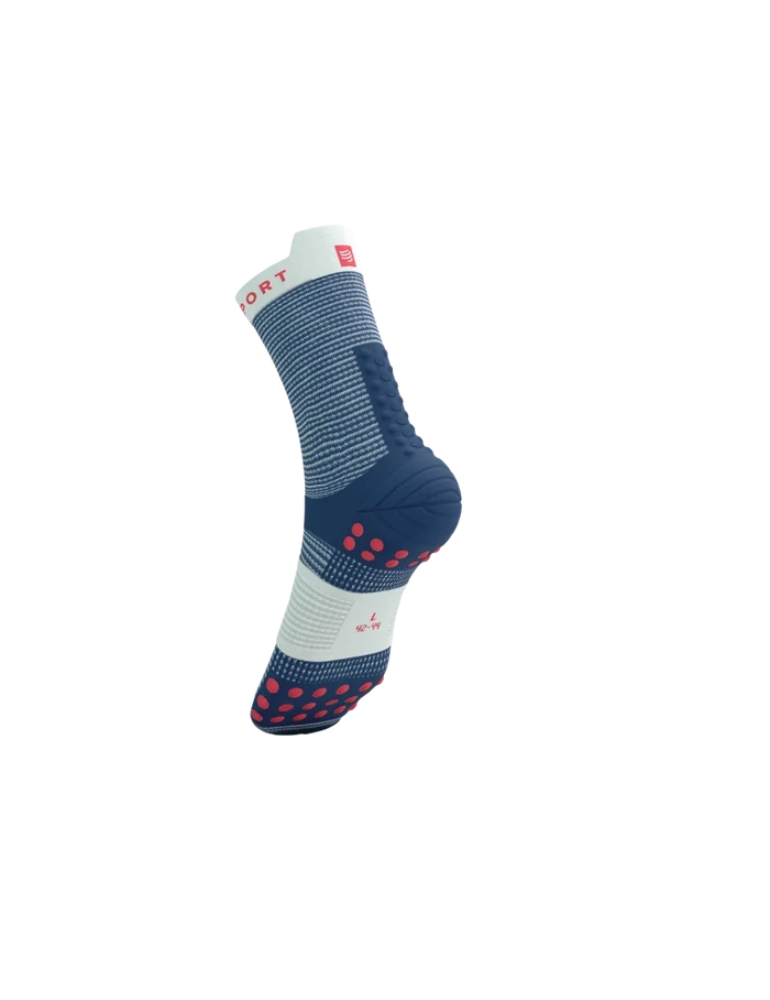 Compressport Unisex's PRO Racing Socks v4.0 Run High - Blues/Sugar