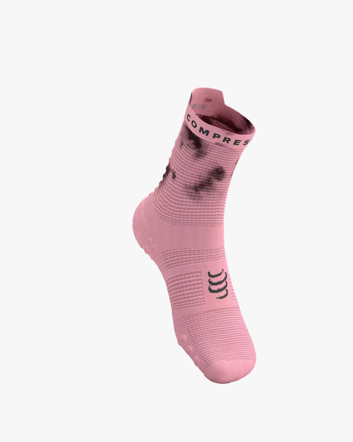 Compressport Unisex's Pro Racing Socks v4.0 Run High - Eat My Dust! - Zephyr Tie Dye
