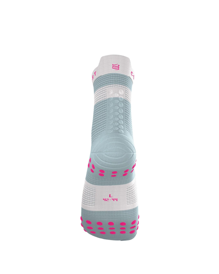 Compressport Unisex's Pro Racing Socks v4.0 Run High - Ether/Neon Pink