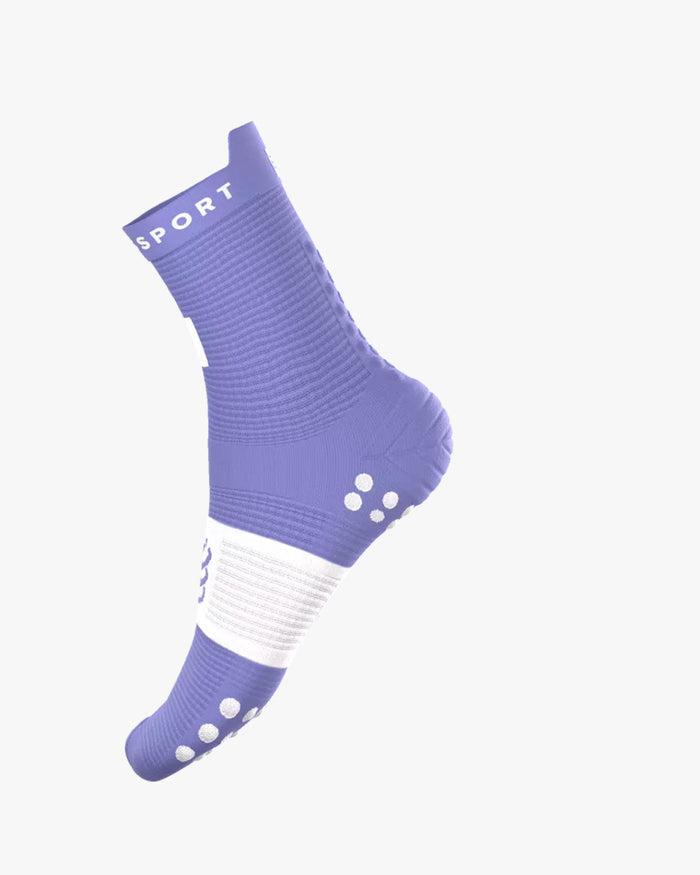 Compressport Unisex's Pro Racing Socks v4.0 Run High - Ironman 2026 - L1 - Neon Green/White