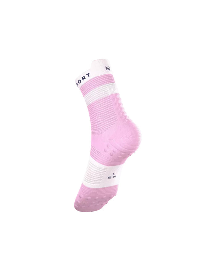 Compressport Unisex's Pro Racing Socks v4.0 Run High - Orchid/White