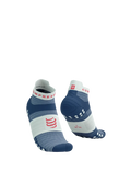 Compressport Unisex's PRO Racing Socks v4.0 Run Low - Blues/Sugar