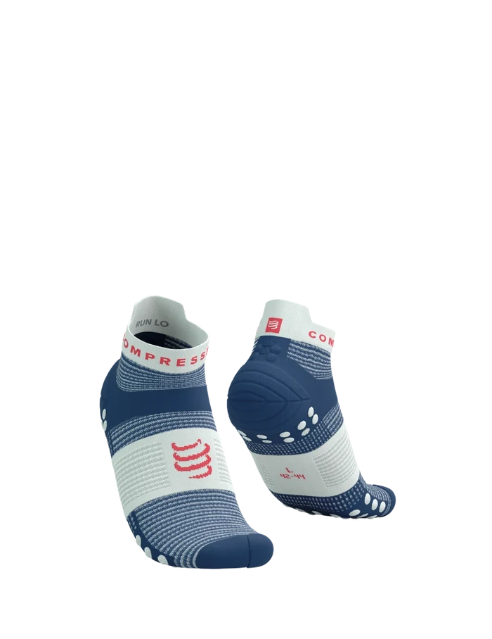 Compressport Unisex's PRO Racing Socks v4.0 Run Low - Blues/Sugar