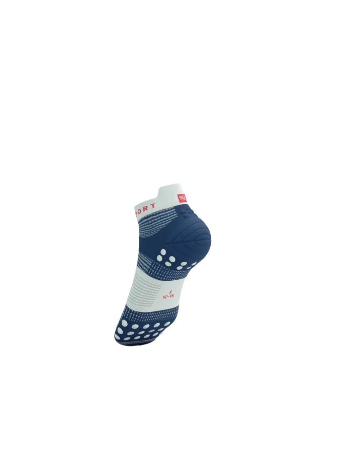 Compressport Unisex's PRO Racing Socks v4.0 Run Low - Blues/Sugar