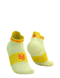 Compressport Unisex's Pro Racing Socks v4.0 Run Low - Elf Yellow/Fluo Red