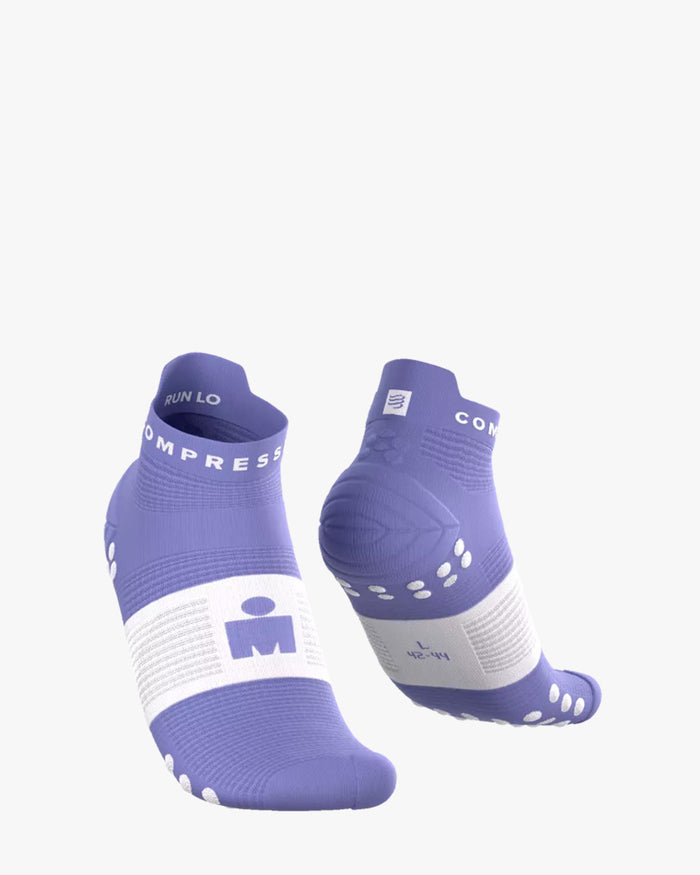 Compressport Unisex's Pro Racing Socks v4.0 Run Low - Ironman 2026 - L1 - Jacaranda/White