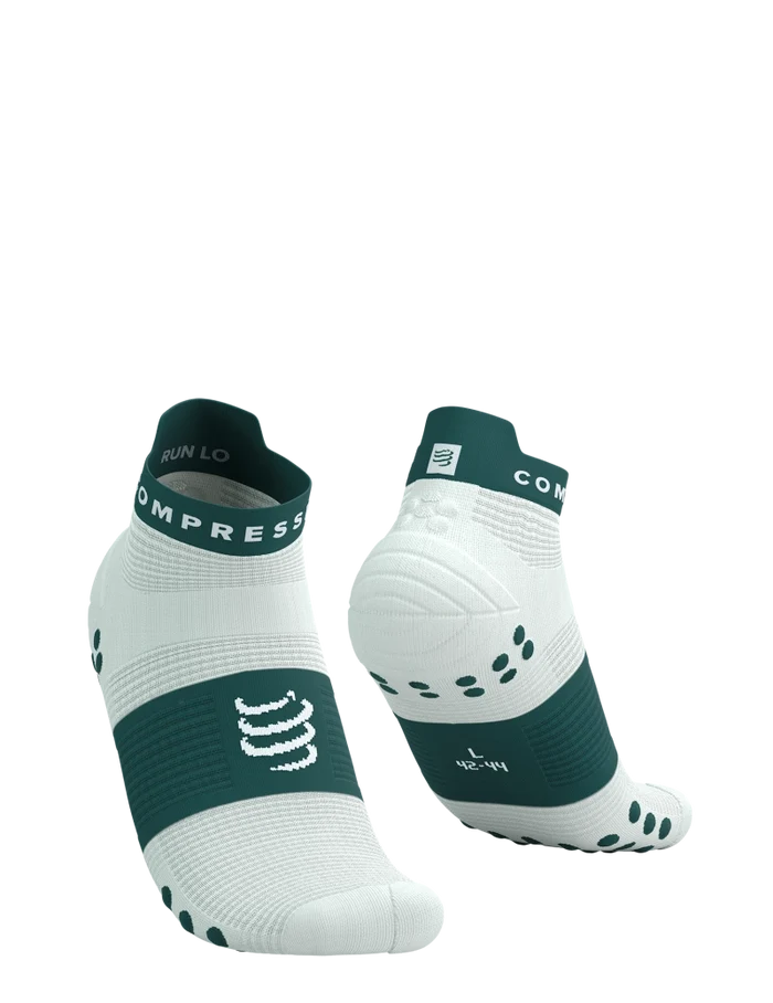 Compressport Unisex's Pro Racing Socks v4.0 Run Low - Sugar/Storm