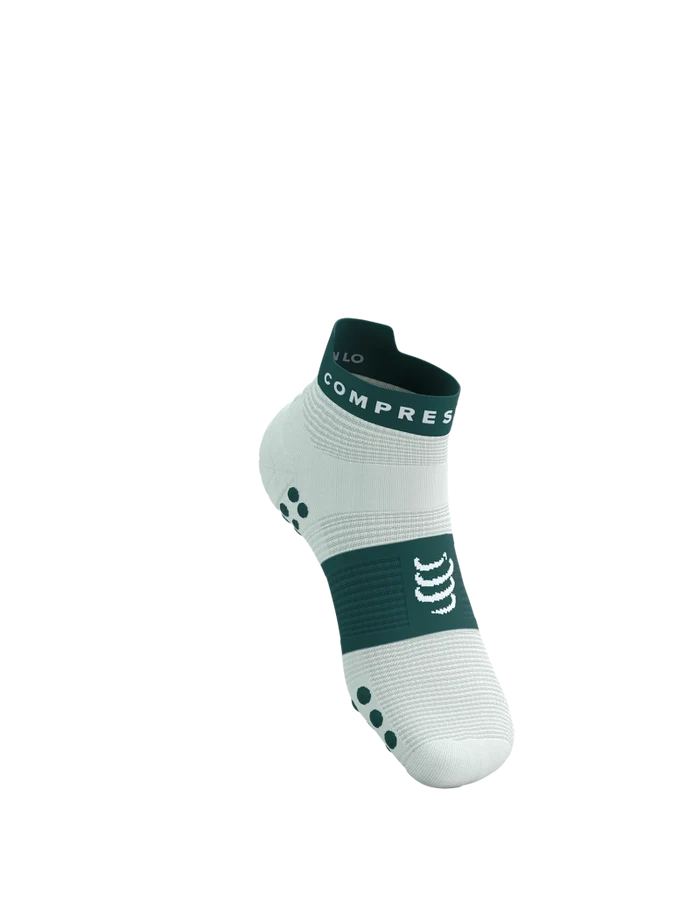Compressport Unisex's Pro Racing Socks v4.0 Run Low - Sugar/Storm