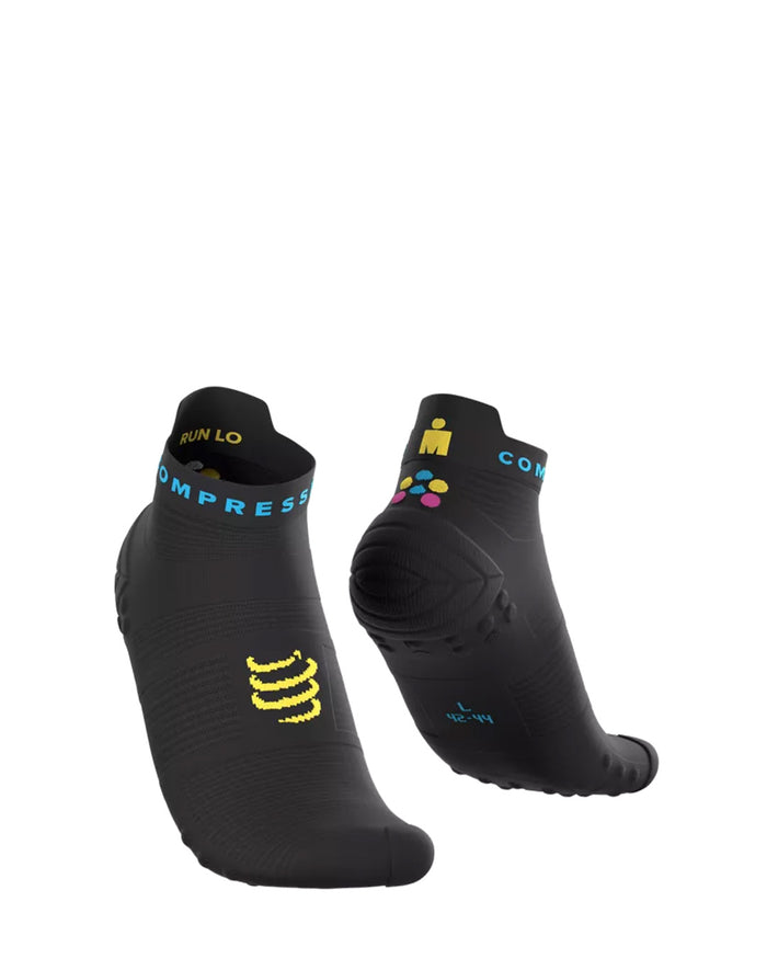 Compressport Unisex's Pro Racing Socks v4.0 Run Low Ironman 2026 L2 - Black