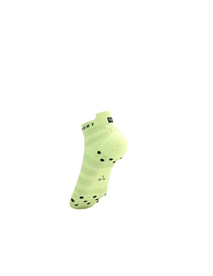 Compressport Unisex's PRO Racing Socks v4.0 Ultralight Run Low - Shadow Lime/Black