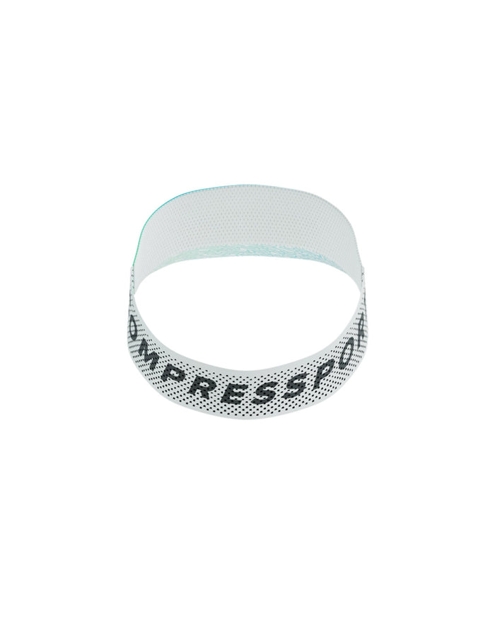 Compressport Unisex's Pro Racing Visor - Star White/Blue Green