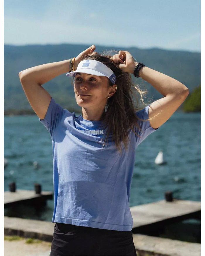 Compressport Unisex's Pro Racing Visor Ironman 2026 - L1 - Jacaranda/White