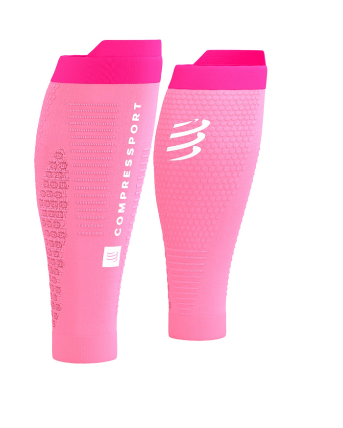 Compressport Unisex's R2 3.0 Calf Sleeves - Begonia/Neon Pink