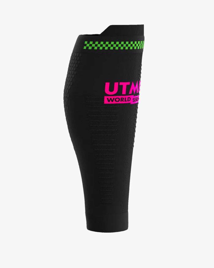 Compressport Unisex's R2 3.0 Calf Sleeves UTMB 2026 L1 - Black