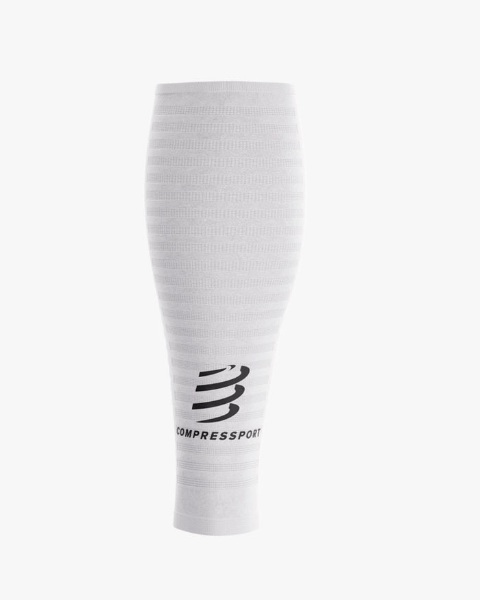 Compressport Unisex's R2 Aero 2.0 Calf Sleeves - White/Black