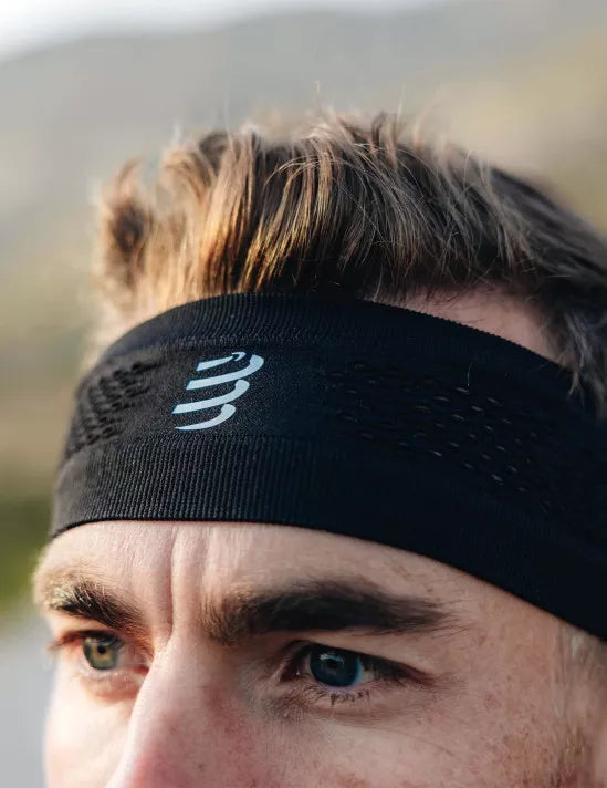 Compressport Unisex's Thin Headband On/Off - Black