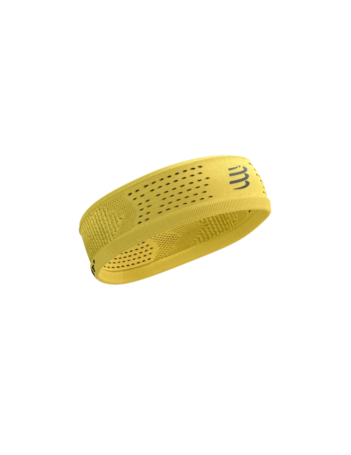 Compressport Unisex's Thin Headband On/Off - Ceylon Yellow