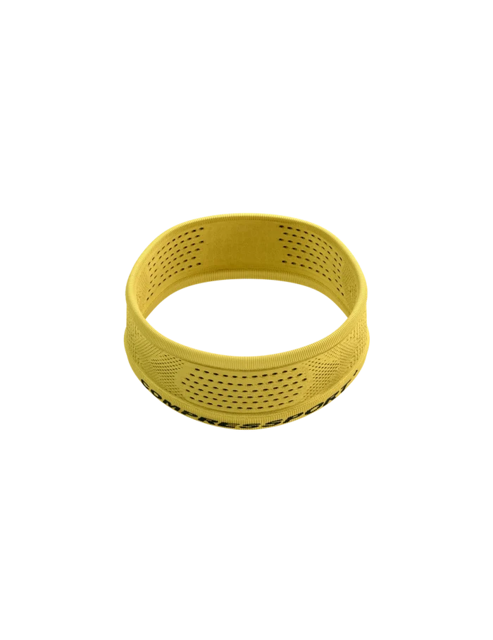 Compressport Unisex's Thin Headband On/Off - Ceylon Yellow
