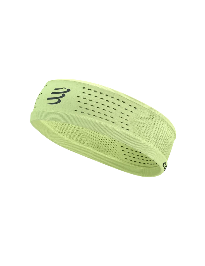 Compressport Unisex's Thin Headband On/Off - Shadow Lime