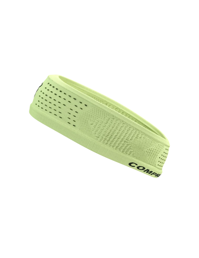 Compressport Unisex's Thin Headband On/Off - Shadow Lime
