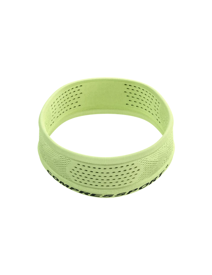Compressport Unisex's Thin Headband On/Off - Shadow Lime