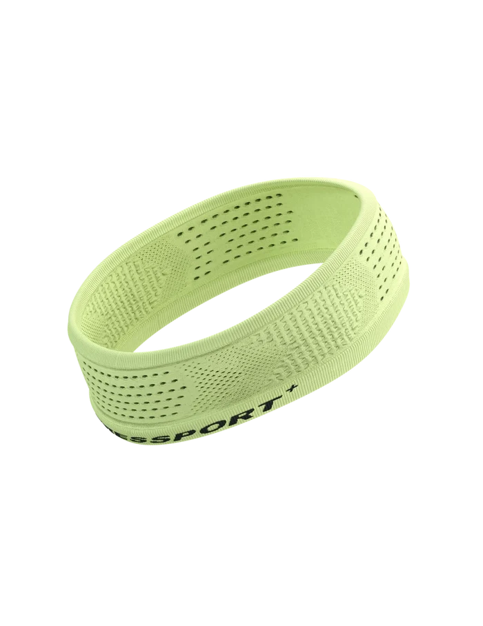 Compressport Unisex's Thin Headband On/Off - Shadow Lime