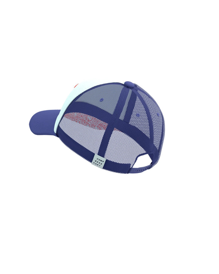 Compressport Unisex's Trucker Cap - Orient Blue/Star White