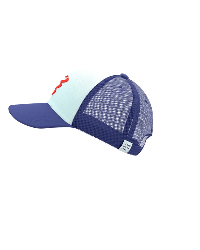Compressport Unisex's Trucker Cap - Orient Blue/Star White