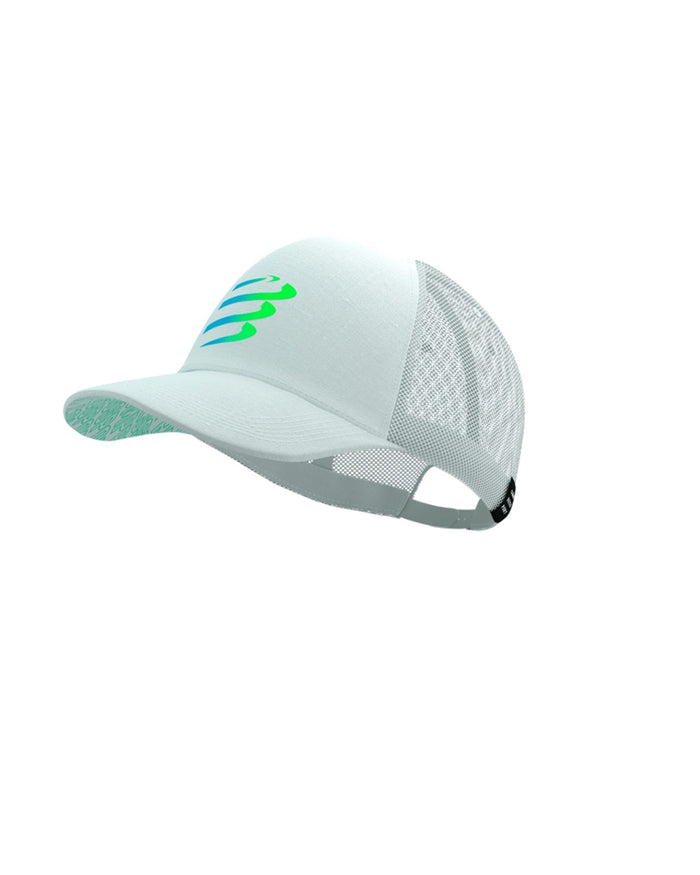 Compressport Unisex's Trucker Cap - Star White/Blue Green