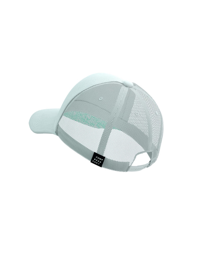 Compressport Unisex's Trucker Cap - Star White/Blue Green