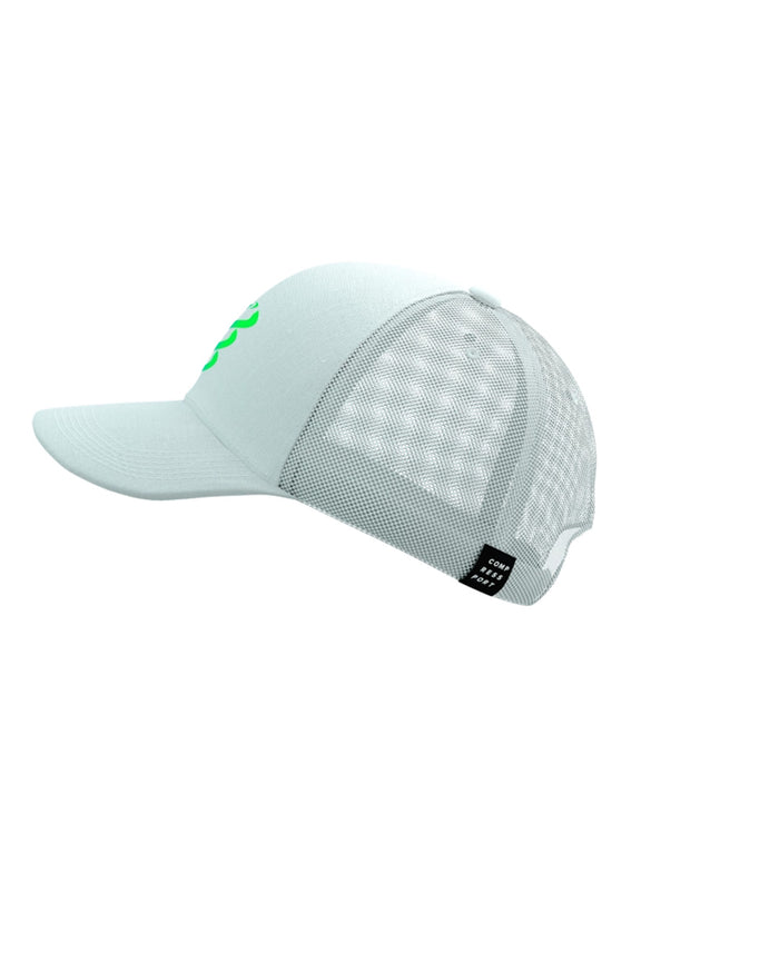 Compressport Unisex's Trucker Cap - Star White/Blue Green