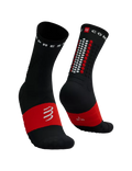 Compressport Unisex's Ultra Trail Sock v2.0 - Black/Red