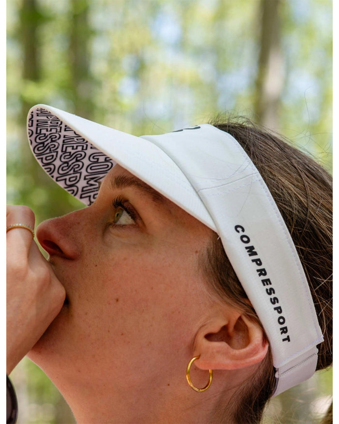 Compressport Unisex's Ultralight Visor - White