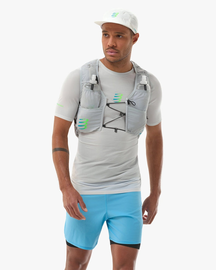 Compressport Unisex's UltRun Evo 10 Pack - Gray Violet/Blue Green