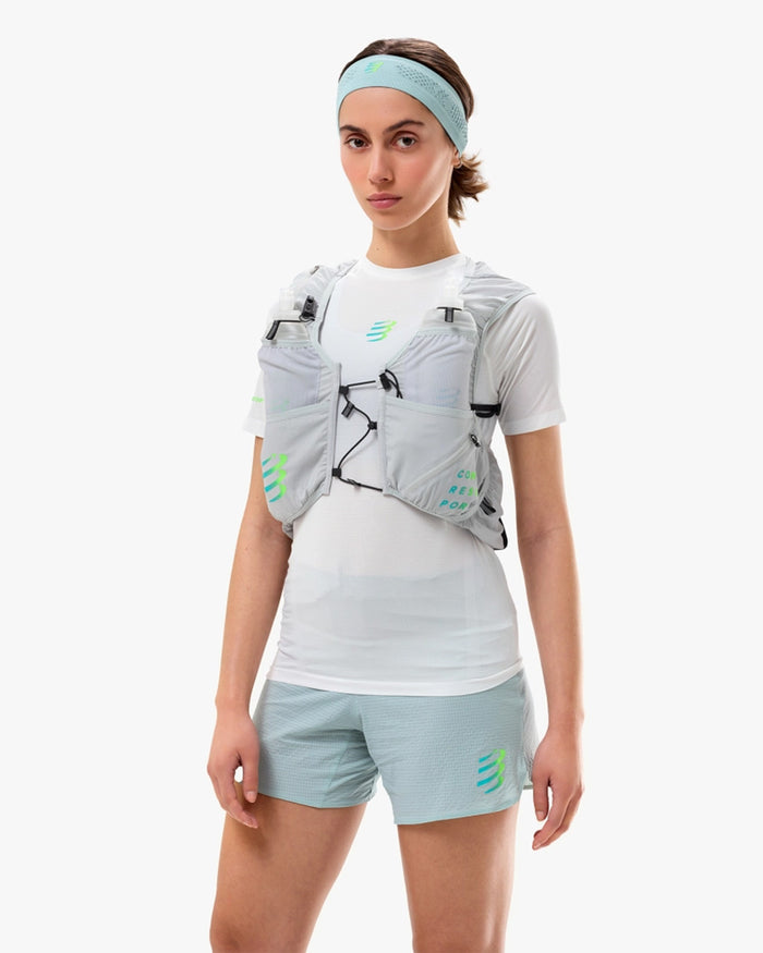 Compressport Unisex's UltRun Evo 10 Pack - Gray Violet/Blue Green