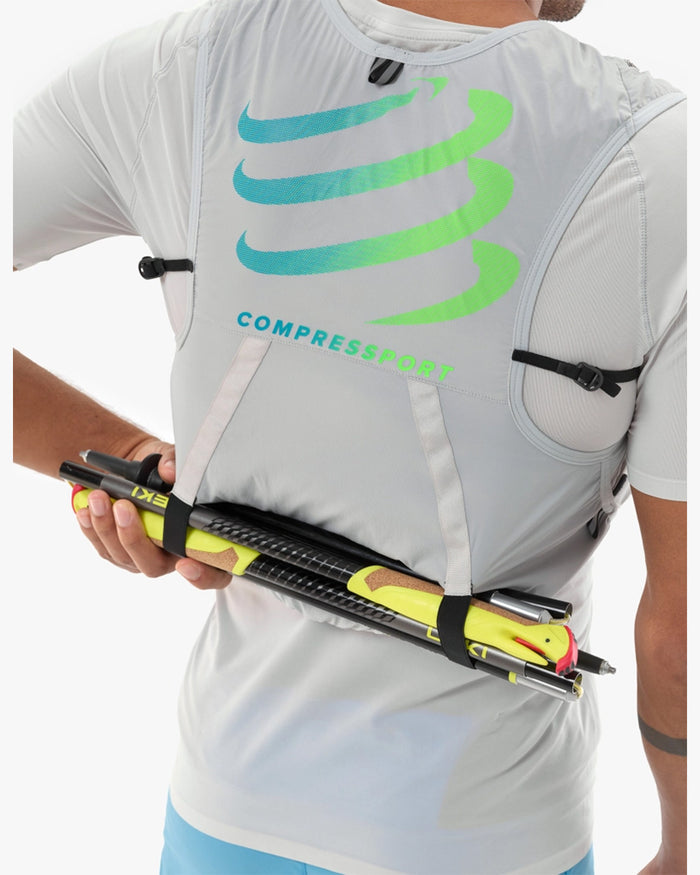 Compressport Unisex's UltRun Evo 10 Pack - Gray Violet/Blue Green