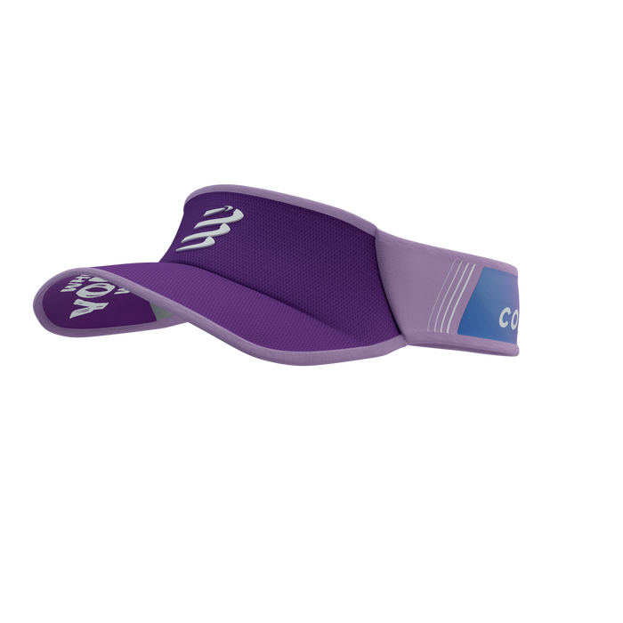 Compressport Unisex's Visor Ultralight - Royal Lilac/White