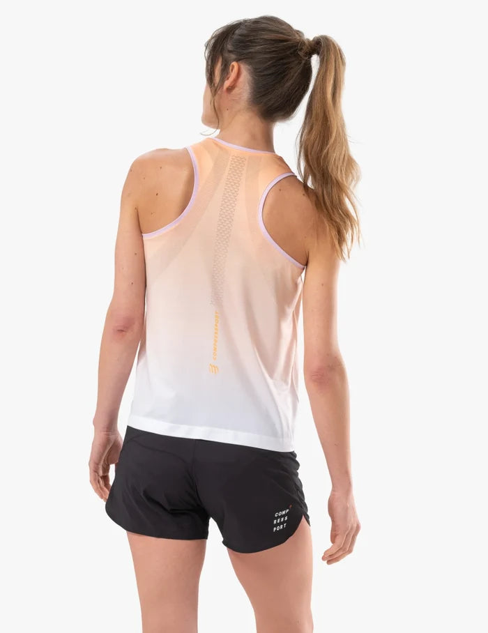 Compressport Women's Performance Singlet - Buff Orange