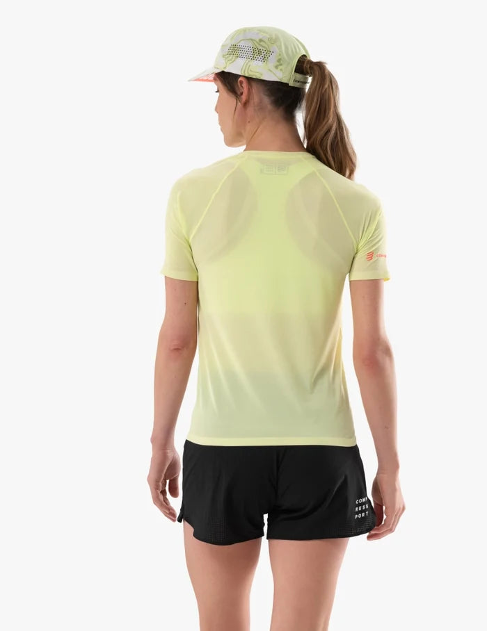 Compressport Women's Trail Racing SS Tshirt - Shadow Lime