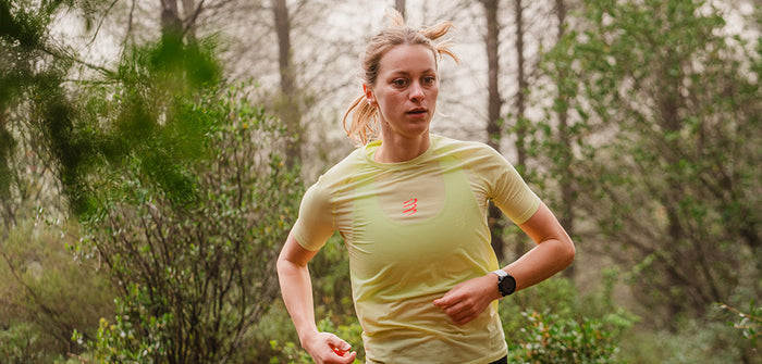 Compressport Women's Trail Racing SS Tshirt - Shadow Lime