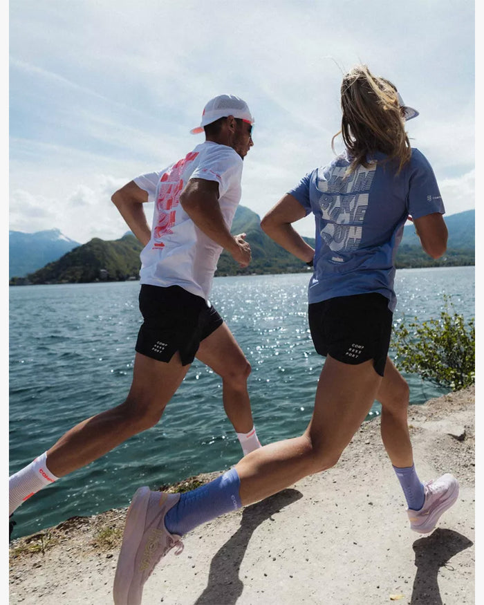 Compressport Women's Training SS Tshirt - Ironman 2026 - L1 - Jacaranda/White