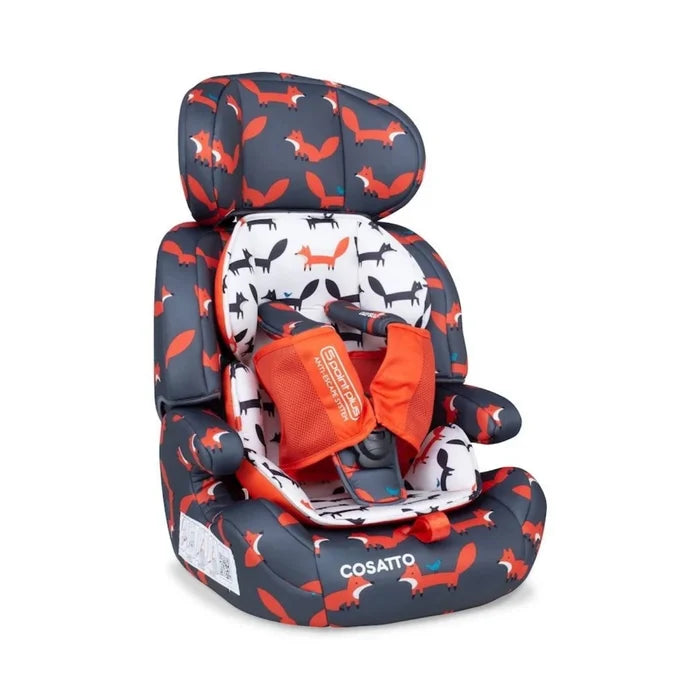 Cosatto Zoomi Group 1/2/3 Car Seat - Charcoal Mister Fox Charcoal Mister Fox - ebebek
