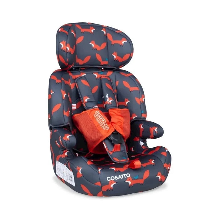 Cosatto Zoomi Group 1/2/3 Car Seat - Charcoal Mister Fox Charcoal Mister Fox - ebebek