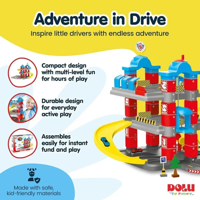 Dolu 3 Level Garage with Lift Playset - ebebek