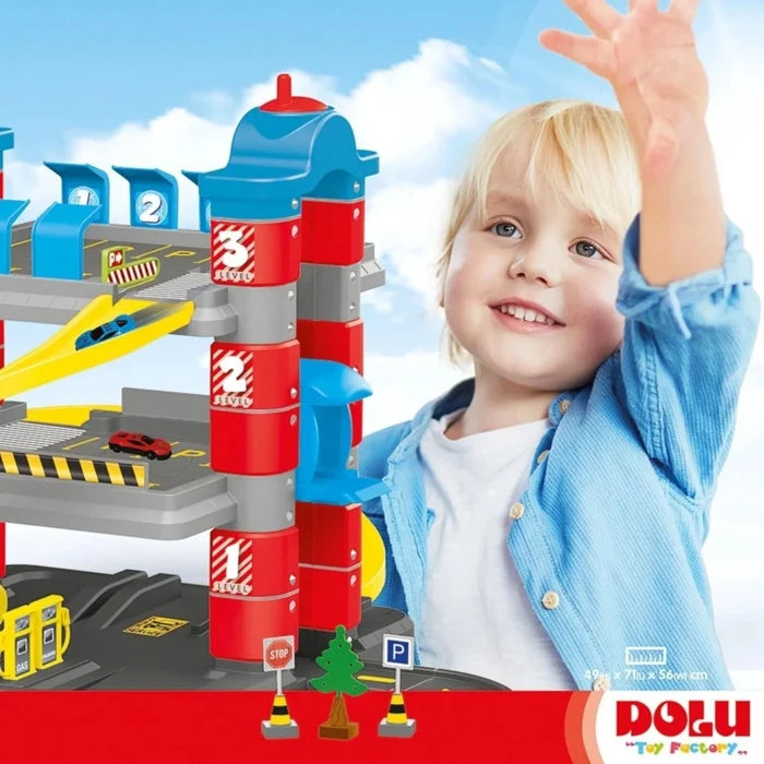Dolu 3 Level Garage with Lift Playset - ebebek