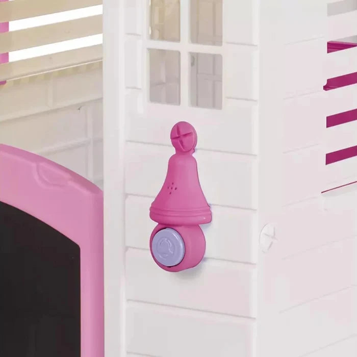 Dolu Deluxe Garden Playhouse with Fence – Pink - ebebek