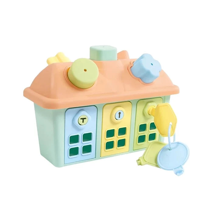 Dolu House Shape Sorter with Lockable Doors - ebebek