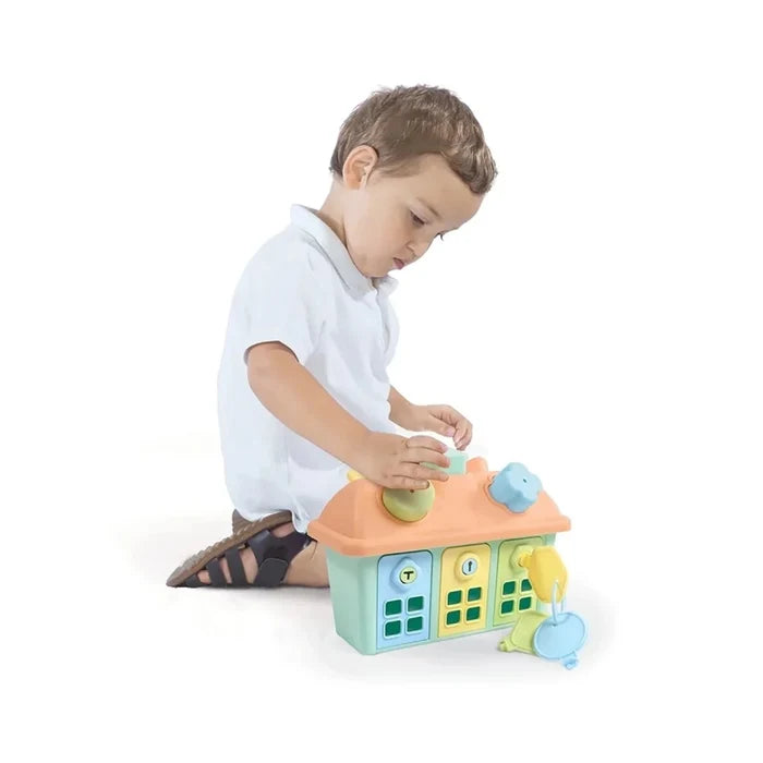 Dolu House Shape Sorter with Lockable Doors - ebebek