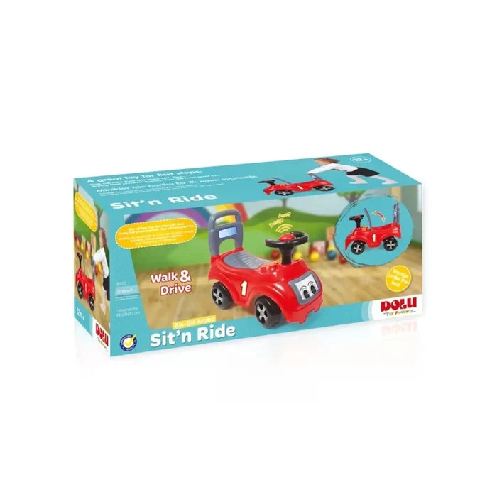 Dolu My First Sit N Ride On - Red - ebebek