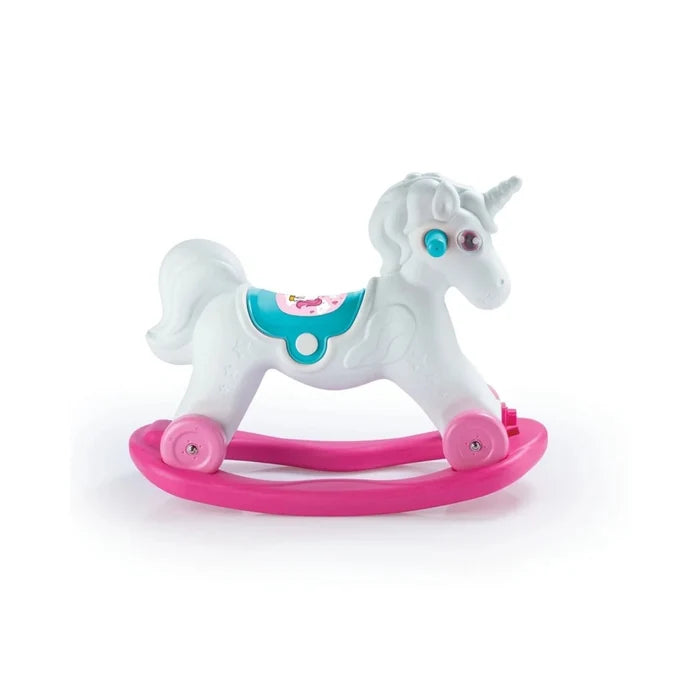 Dolu Unicorn Rocking Horse with Wheels - Pink - ebebek